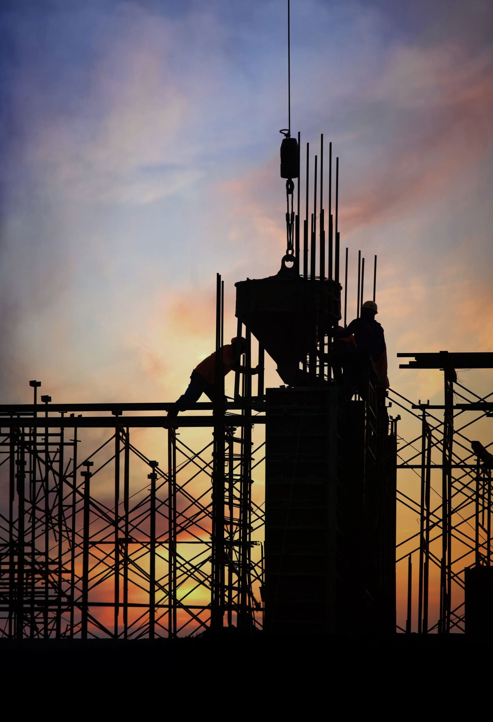 travailleur dans la construction d'immeuble